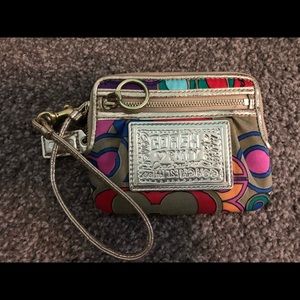 Small Coach Poppy Wristlet